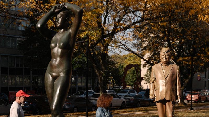 Extra anti-Trump statues are popping up throughout US. Nameless artist hooked up to the challenge says there might be extra