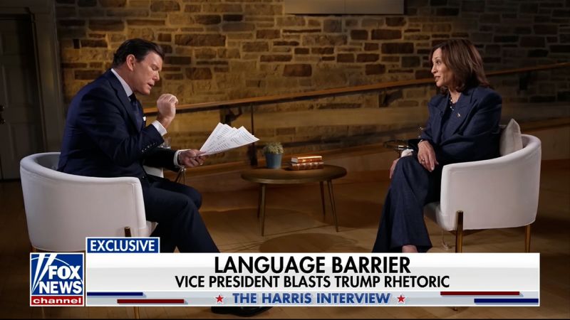 Kamala Harris spars with Fox Information anchor in testy interview