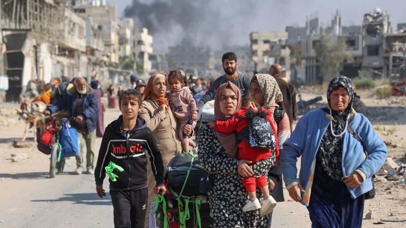 Human Rights Watch accuses Israel of mass displacement in Gaza amounting to a conflict crime