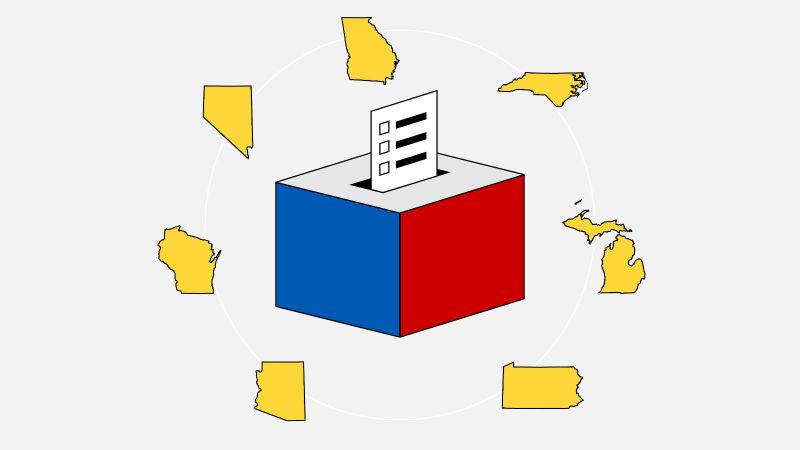 When polls shut in key battleground states