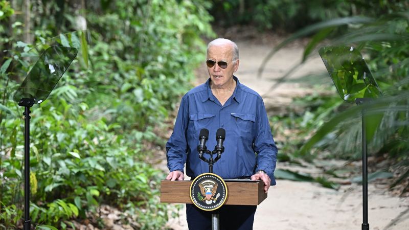 Biden makes first presidential go to to the Amazon as incoming Trump administration poses a menace to local weather struggle