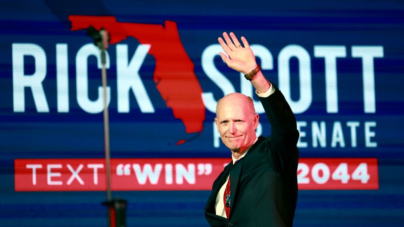 Republican Sen. Rick Scott will win second time period in Florida, CNN tasks